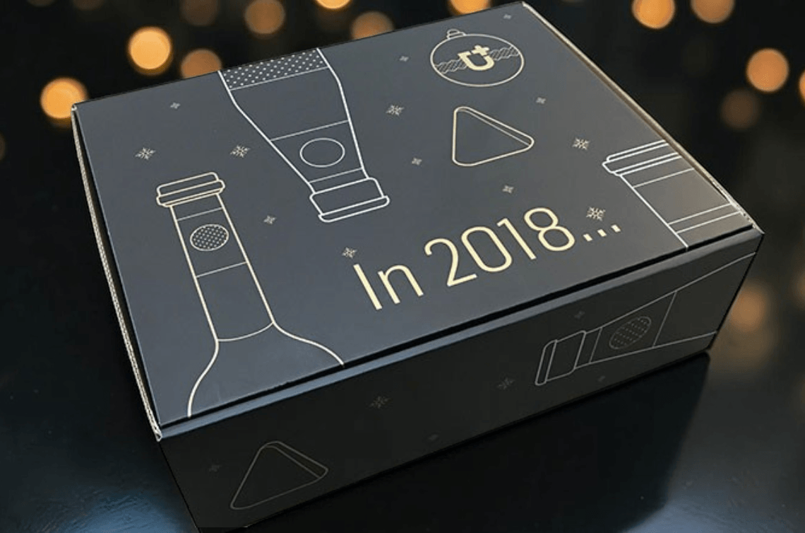 9919 golfkarton klepdeksel kerst mat laminaat