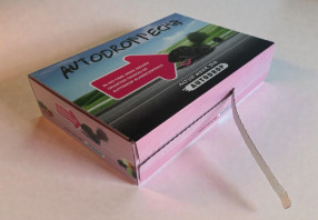 fullcolor bedrukte golfkartonnen verzenddoos met perforatie voor autodrop