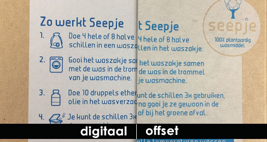 Digitaal drukken op kraft karton